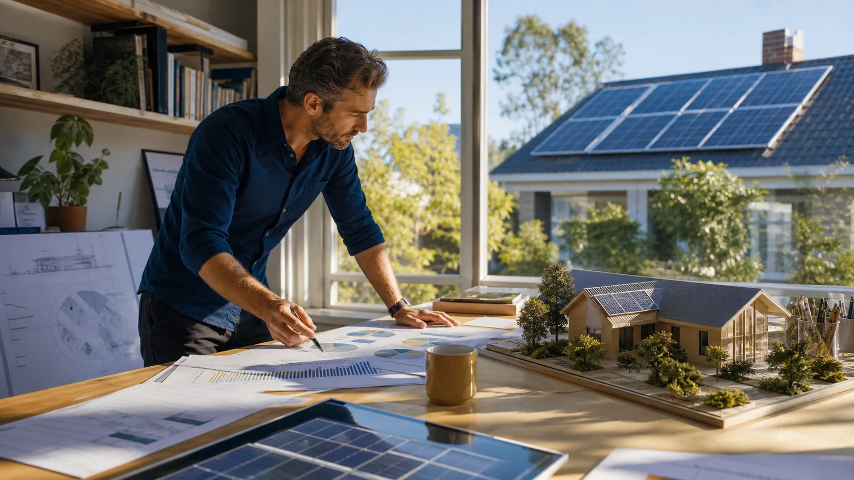 Panel count is the output of a design, not the starting point. Consumption, production target, solar access, roof geometry, electrical limits and module choice all change the answer.
