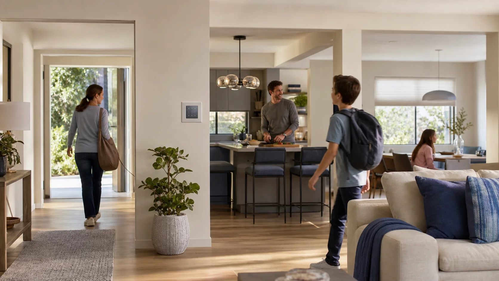 An intelligent scene coordinates complete moments and keeps simple ways to intervene when conditions change.