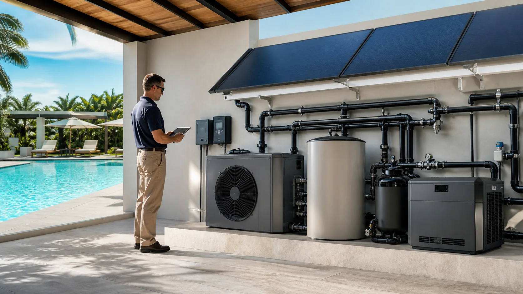 Solar resource, temperature control and available space define the appropriate architecture.