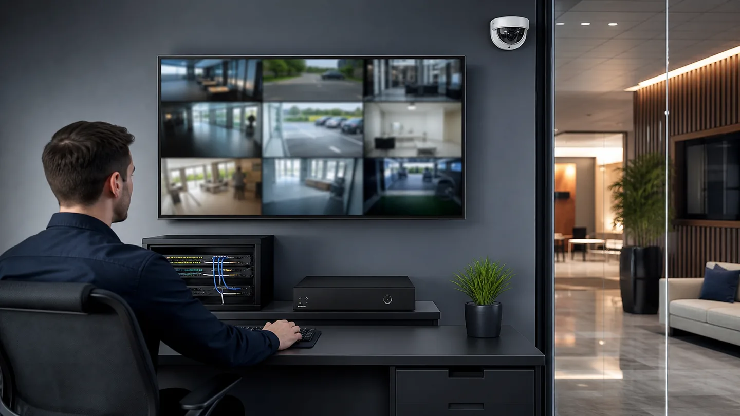 Cameras, recording and networking should be read as one complete path for evidence, administration and continuity.
