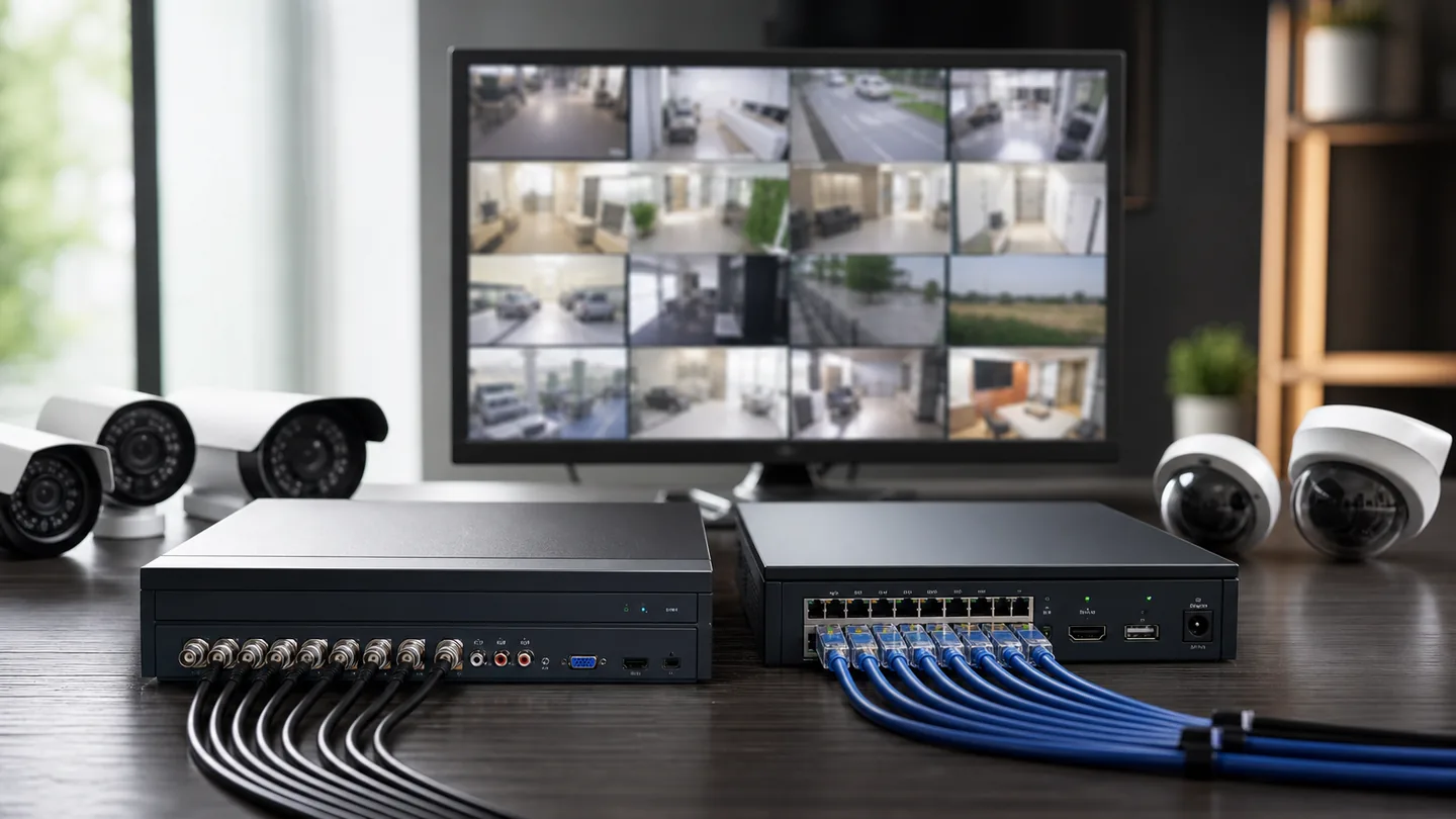 DVR y NVR representan rutas de señal distintas; compatibilidad, almacenamiento y escenas definen cuál tiene sentido.