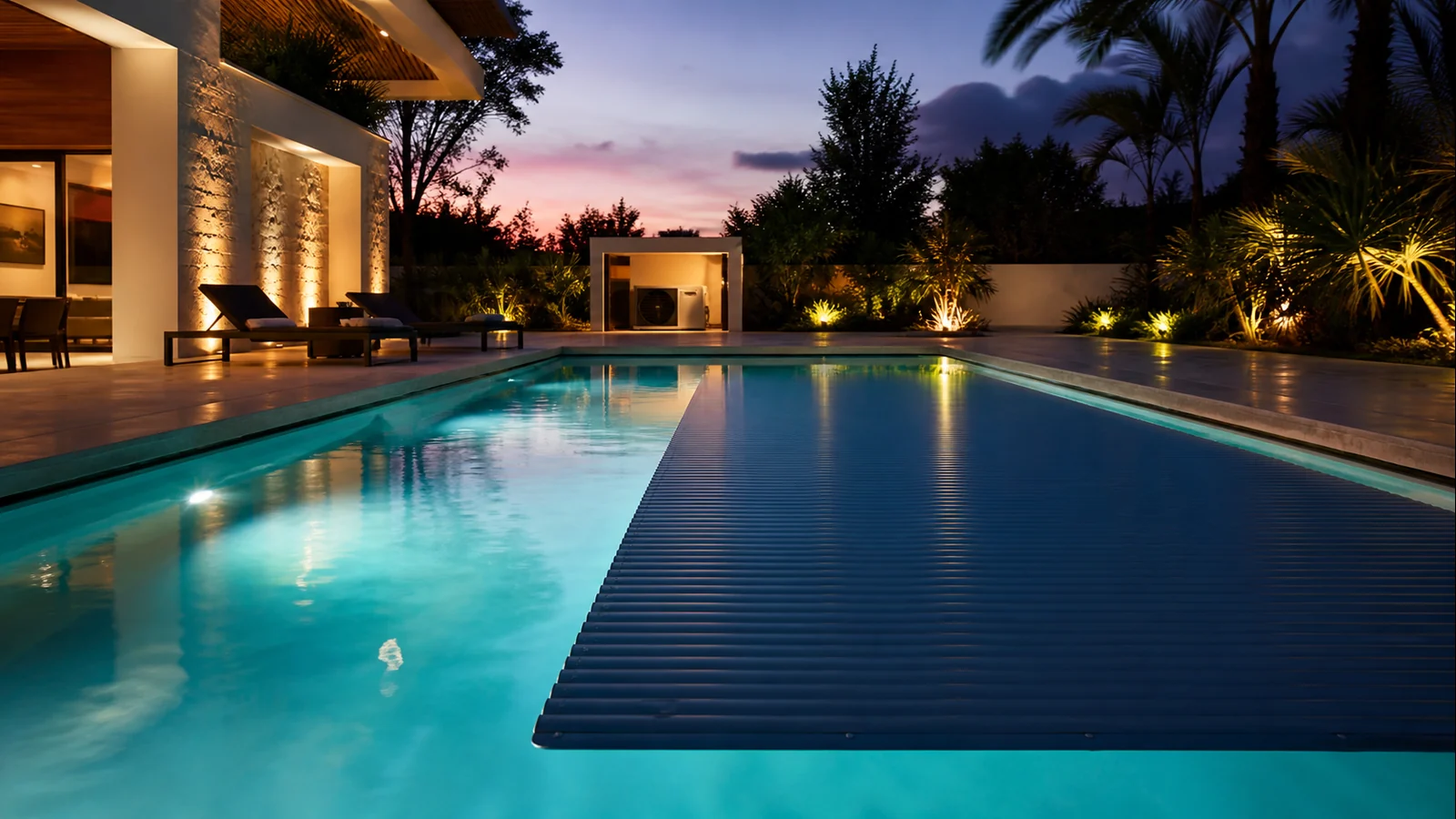 The cover retains heat before asking more capacity from the heating equipment.