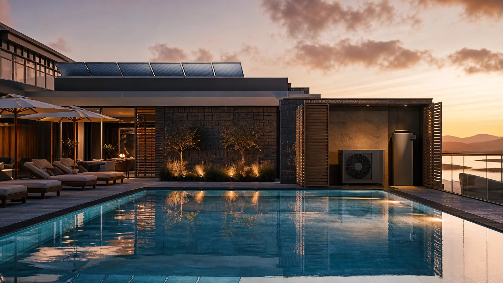 Solar resource and electrical control can be integrated around the real use pattern.