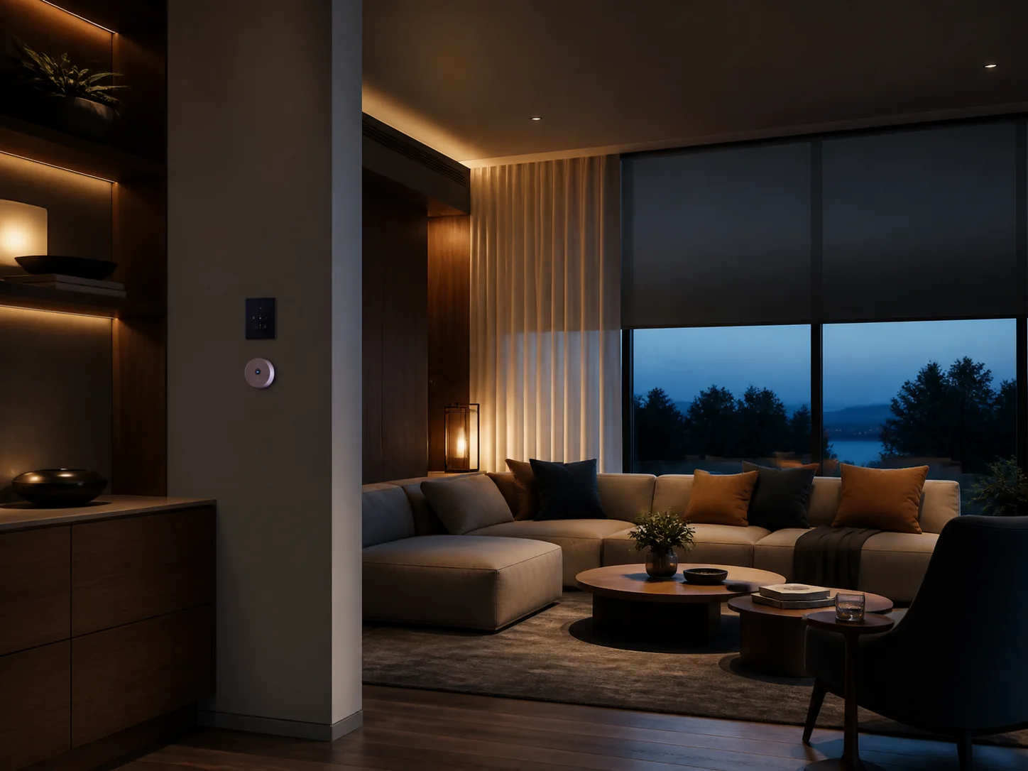 Smart lighting integrated into a space